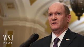 Sen. Chris Coons Tears Up While Reflecting on Biden’s Legacy | WSJ News