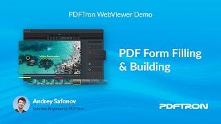 PDF Forms: Filling, Pre-Population, and Field Addition - Apryse WebViewer Demo Series