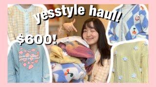 HUGE $600 YESSTYLE try-on haul  honest review 2022
