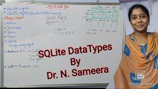 Lecture-4 SQLite Data Types |  By Neelis Galaxy