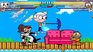 NICK54222 MUGEN: Lincoln Loud and Luan Loud VS Garfield and Sylvester