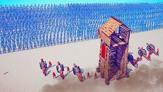 BOMB CANNON TOWER DEFENSE  vs  100x EVERY TEAM / Totally Accurate Battle Simulator ( TABS )