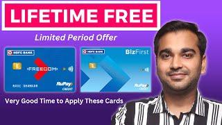 HDFC Freedom & Biz First: Lifetime Free Credit Cards | No Annual Fees