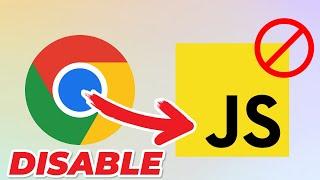 How to Disable Javascript from Chrome Developer Tools