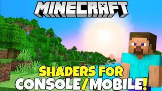 Mojang Released SHADERS For Minecraft Consoles & Mobile! Minecraft Bedrock Shaders