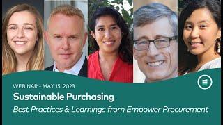 Sustainable Purchasing: Best Practices and Key Learnings from Empower Procurement