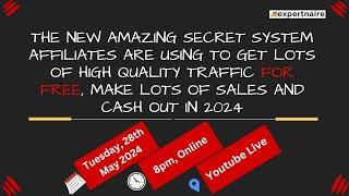 Amazing secret affiliates are using to get high quality traffic FOR FREE, make lots of sales in 2024
