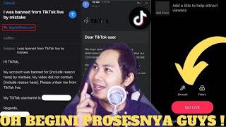 Cara Mengatasi Live Streaming TikTok Yang Di Banned - Tik Tok Live