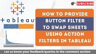 #Tableau How to provide button filter to Swap sheets with Action filters | Switch charts in Tableau