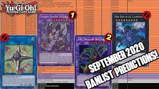 |Yu-Gi-Oh!| IF WE GET A BANLIST...SEPTEMBER 2020 BANLIST PREDICTIONS!