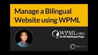 How to manage bilingual website with WordPress and WPML plugin