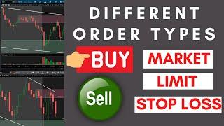 Different Order Types: Market Order vs. Limit Order vs. Stop Loss