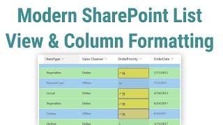 SharePoint List View and Column Formatting using OOTB Feature | SharePoint List Formatting.