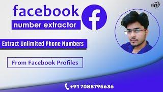 How to extract facebook profile mobile number | facebook data extractor download