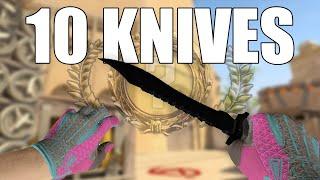 10 KNIVES UNBOXED IN ONE VIDEO (INSANE)