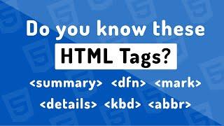 HTML Tags That I Wish I Knew Before
