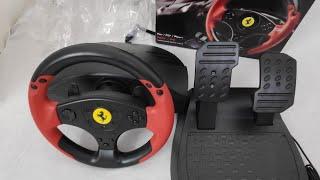 Ferrari Thrustmaster racing wheel Unboxing, Installation, Gameplay