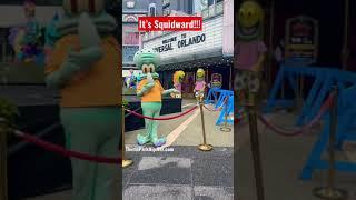 It’s Squidward, Spongebob’s grumpy friend (Universal Studios Florida)