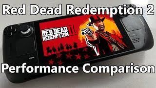 Steam Deck Performance Comparison - Red Dead Redemption 2 - Win 3 / AYANEO Pro 4800U