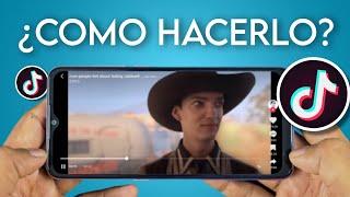 Como SUBIR un VIDEO de TIKTOK en HORIZONTAL