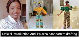 official introduction & Palazzo pant pattern drafting #beginnerfriendly #fashion #sewing