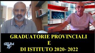 GRADUATORIE PROVINCIALI E DI ISTITUTO 2020 2022. GUIDA ALLA COMPILAZIONE ON LINE