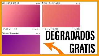 CONSIGUE DEGRADADOS GRATIS sin INSTALACIÓN - PHOTOSHOP, ILLUSTRATOR y CSS