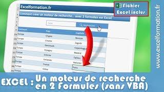 Comment créer un moteur de recherche… avec deux formules et sans VBA sur Excel