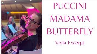 Puccini Madama Butterfly Viola Excerpt / Viola Audition / Sheet Music