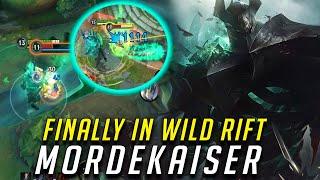 MORDEKAISER IS FINALLY OUT IN WILD RIFT (FULL GAMEPLAY - HE SLAMSSSS)