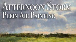 Plein Air Painting Storm Clouds