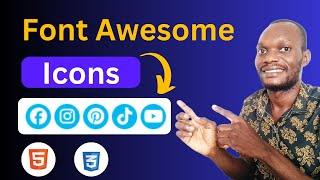 How To Use Font Awesome Icons CDN JS In HTML & CSS Website [Font Awesome Icons Tutorial]