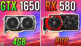 GTX 1650 4GB vs RX 580 8GB - Any Difference?