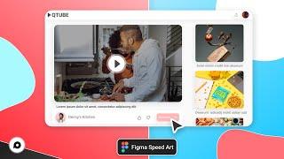 Video Sharing Platform UX Design in Figma - Speed Art Tutorial