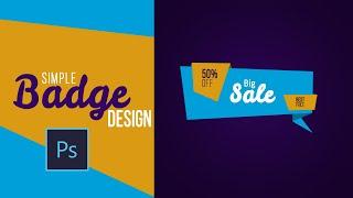 Badge Design In Photoshop Tutorial speed art