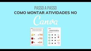 Passo a Passo para criar atividades no Canva | Professora Vê