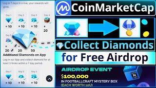 CoinMarketCap Airdrop || How to Collect Diamonds for Airdrop || Topgoal Airdrop Event || CMC