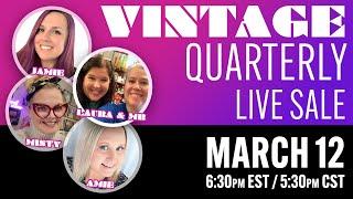 Vintage Quarterly Live Sale | Shop along for all the vintage collectibles, MCM an Kitsch