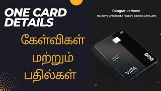 One card credit card tamil review