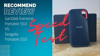 SanDisk Extreme Portable SSD Speed Test VS Seagate Portable SSD, Upload Files Faster #contentcreator