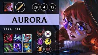 Aurora Mid vs Yasuo: Quadra Kill, Legendary - KR Grandmaster Patch 14.16