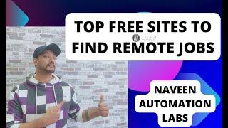 TOP FREE Sites To Find Remote/FreeLancing Jobs