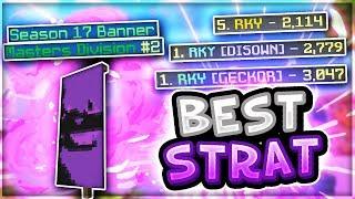 BEST STRATEGY IN RANKED?? + DESTROYING 3 MASTERS PLAYERS!! (Ranked Skywars)