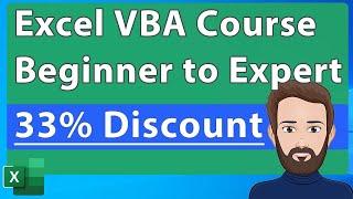 VBA Course Beginner to Expert - Big Discount & Release Date