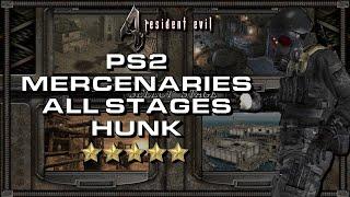 RE4 PS2 Mercenaries - HUNK - All Stages