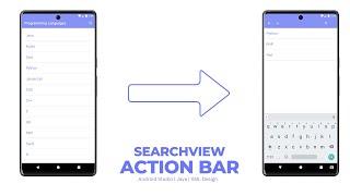 SearchView on Action Bar with ListView in Android Studio using Java | Toolbar