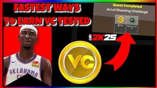 Fastest Ways To Earn VC Tested... This Way Is BEST NBA2K25