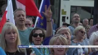 LEGNICA.  MANIFESTACJA W OBRONIE KONSTYTUCJI