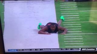 Chris Jones penis falls out at NFL Combine blooper