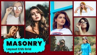 Pure CSS Grid with Masonry Layout | CSS Masonry Grid